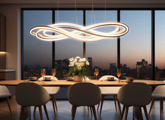 Stylish interior lighting fixtures